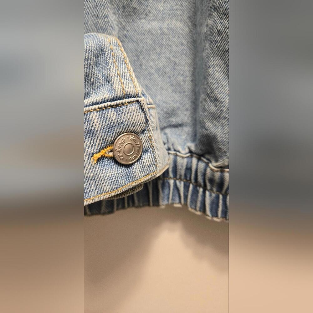 Free People Comet Denim Bomber - Picture 6 of 9